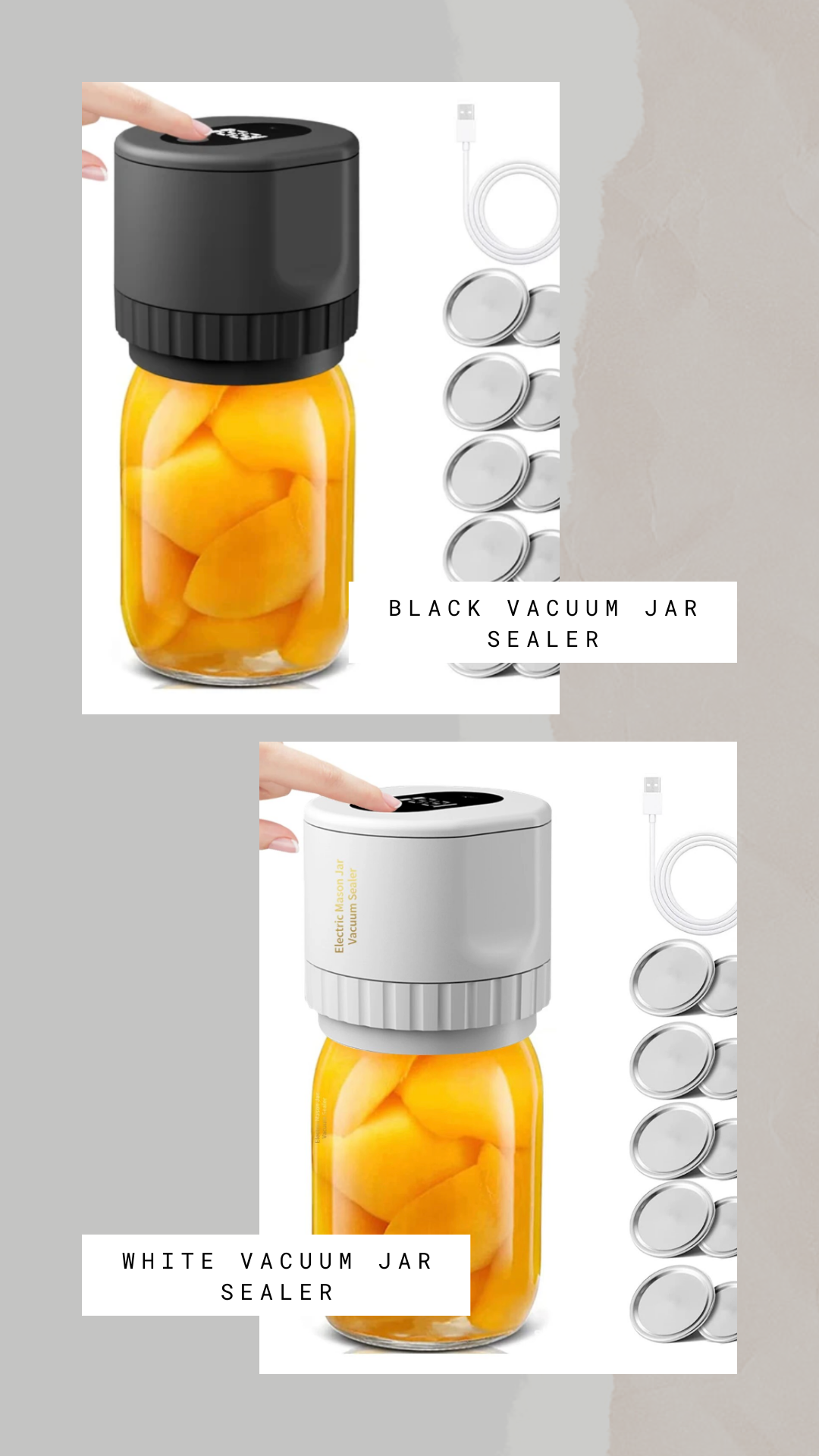 Electric Jar Vacuum Sealer Kit
